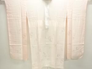未使用品　花丸紋様織出し単衣振袖用長襦袢